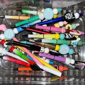 Mystery beaded pen pull